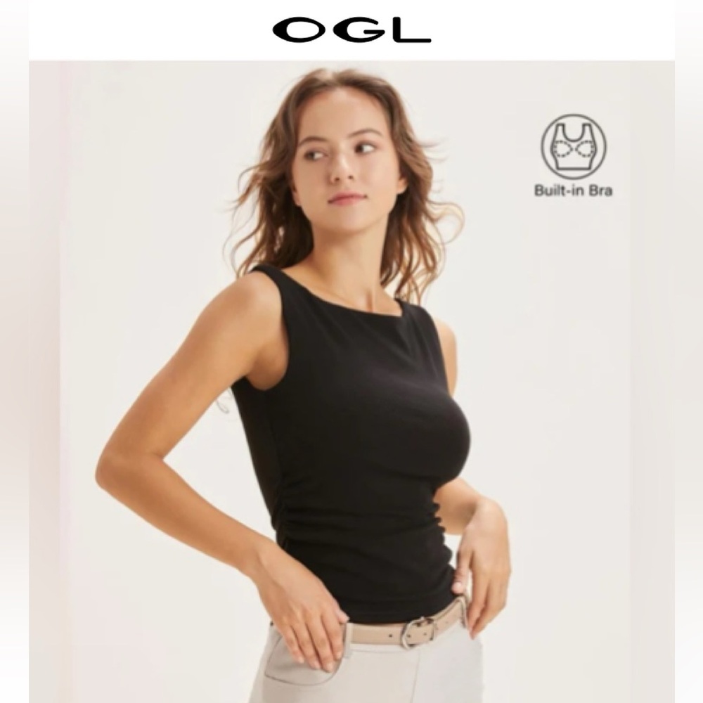 OGL Ruched Sides Boatneck Brami